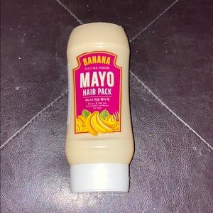 Banana mayo hair pack